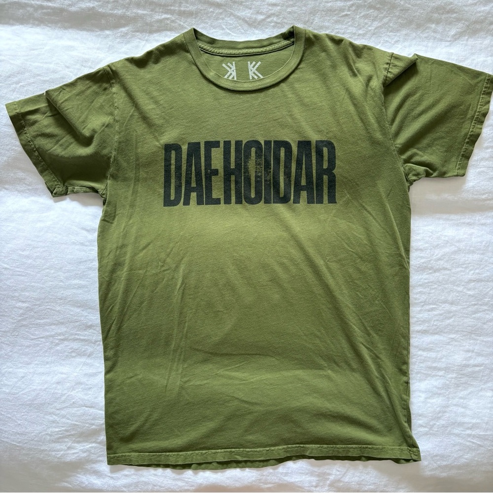 Radiohead DAEHOIDAR Green Men's Short Sleeve Tour Tee Shirt